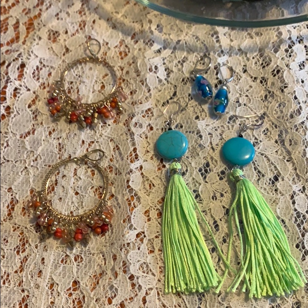 Random Boho Earrings  style Pre owned ESTA…